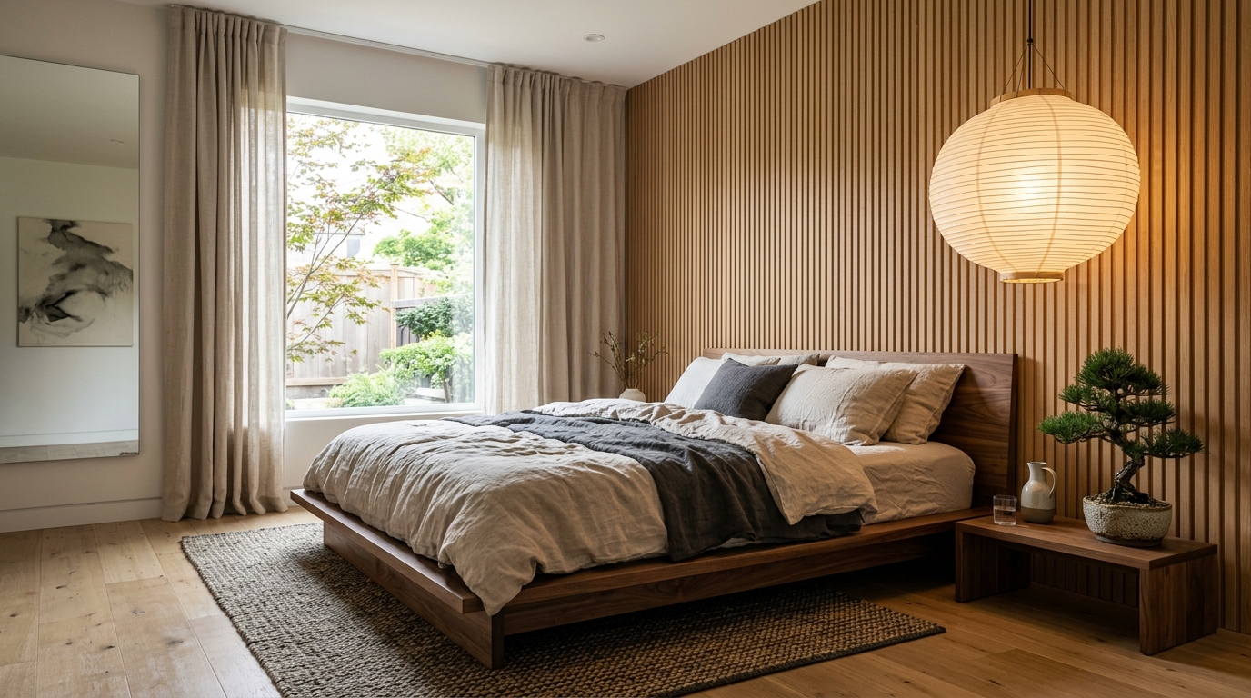 Japandi Master Bedroom Sanctuary